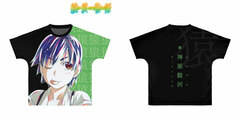 Zoku Owarimonogatari Suruga Kanbaru Ani-Art Full Graphic T-shirt Unisex XL