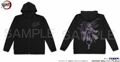 Demon Slayer: Kimetsu no Yaiba Shinobu Kocho Thin Dry Hoodie /BLACK-S