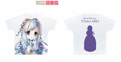 VTuber Aria Aria Ani-Art Full Graphic T-shirt Unisex S