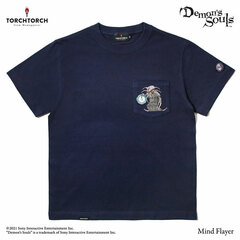 Demon's Souls x TORCH TORCH / T-shirt Collection: Mind Flayer Navy XL Size