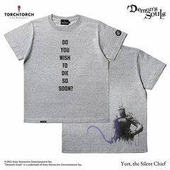 Demon's Souls x TORCH TORCH / T-shirt Collection: Yurt, the Silent Chief Heather Gray S Size