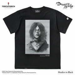 Demon's Souls x TORCH TORCH / T-shirt Collection: Maiden in Black Black XL Size