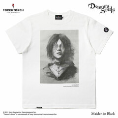Demon's Souls x TORCH TORCH / T-shirt Collection: Maiden in Black Vanilla White XL Size