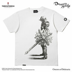 Demon's Souls x TORCH TORCH / T-shirt Collection: Ostrava of Boletaria Vanilla White XL Size