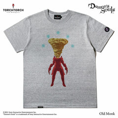 Demon's Souls x TORCH TORCH / T-shirt Collection: Old Monk Heather Gray XL Size