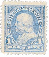 #246 – 1894 1c Franklin, unwatermarked