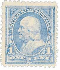 #246 – 1894 1c Franklin, unwatermarked