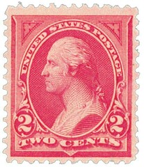 #249 – 1894 2c Washington, carmine lake, type I
