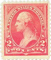 #251 – 1894 2c Washington, carmine, unwatermarked, type II
