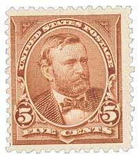 #255 – 1894 5c Grant, unwatermarked