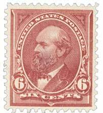 #256 – 1894 6c Garfield, unwatermarked