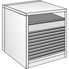 Just Normlicht System Cabinet 0B 15/8 (19.7 x 27.6