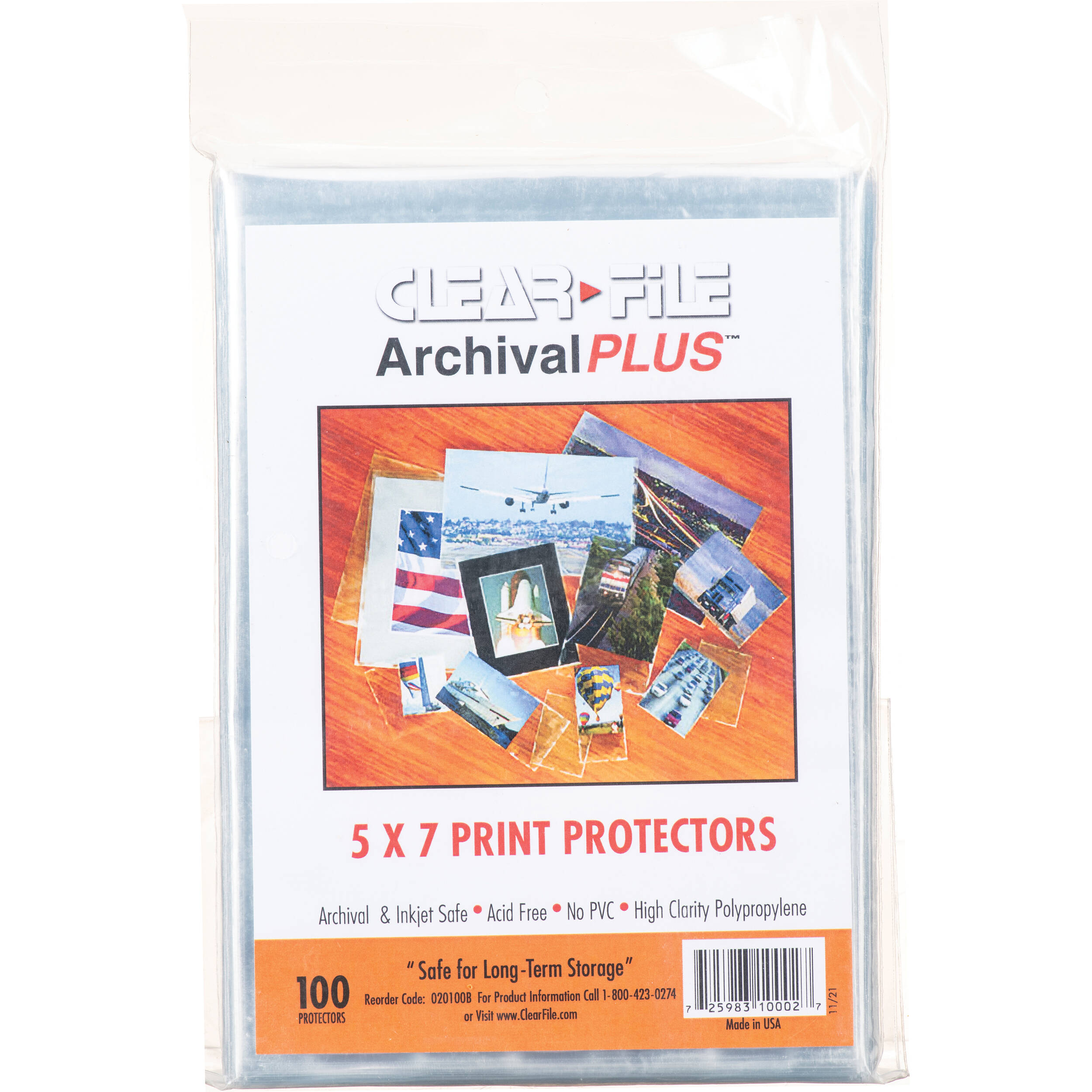 ClearFile Print Protector (5 x 7, 100-Pack)