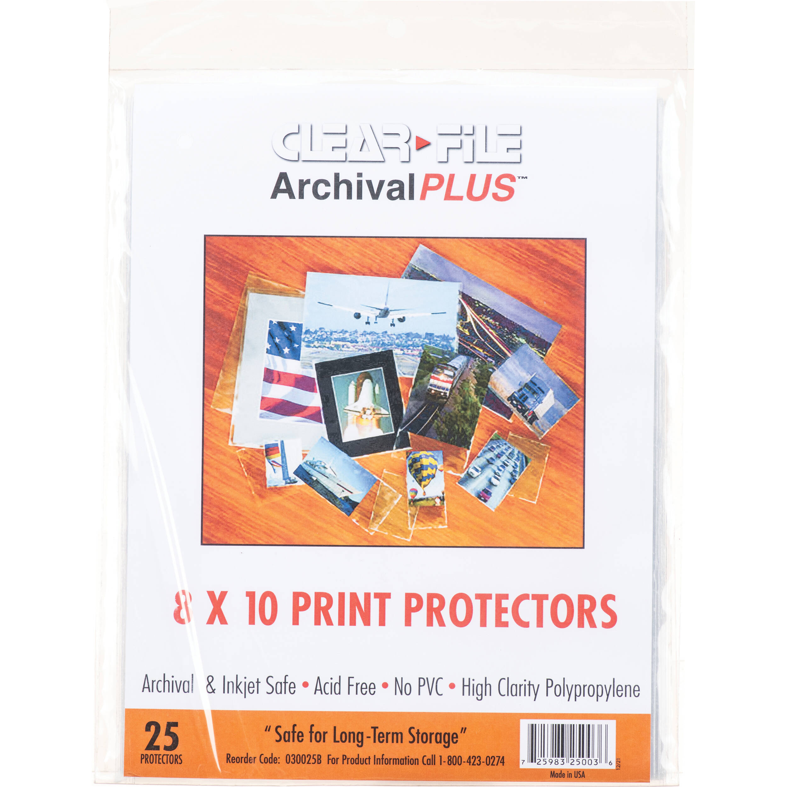 ClearFile Print Protector (8 x 10, 25-Pack)