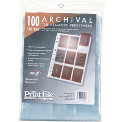 Print File 120-9HB Archival Storage Page for 9 Negatives (2.6 x 3.6