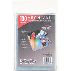 Print File Polypropylene Presentation Pocket (5 x 7