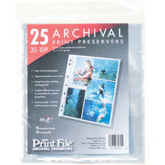 Print File 35-10P Archival Storage Page (3.5 x 5