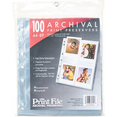 Print File 44-8P Archival Storage Page for 8 Prints (4 x 4.5