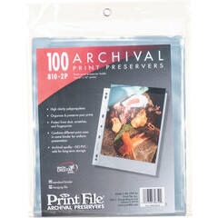 Print File 810-2P Archival Storage Page for 2 Prints (8 x 10