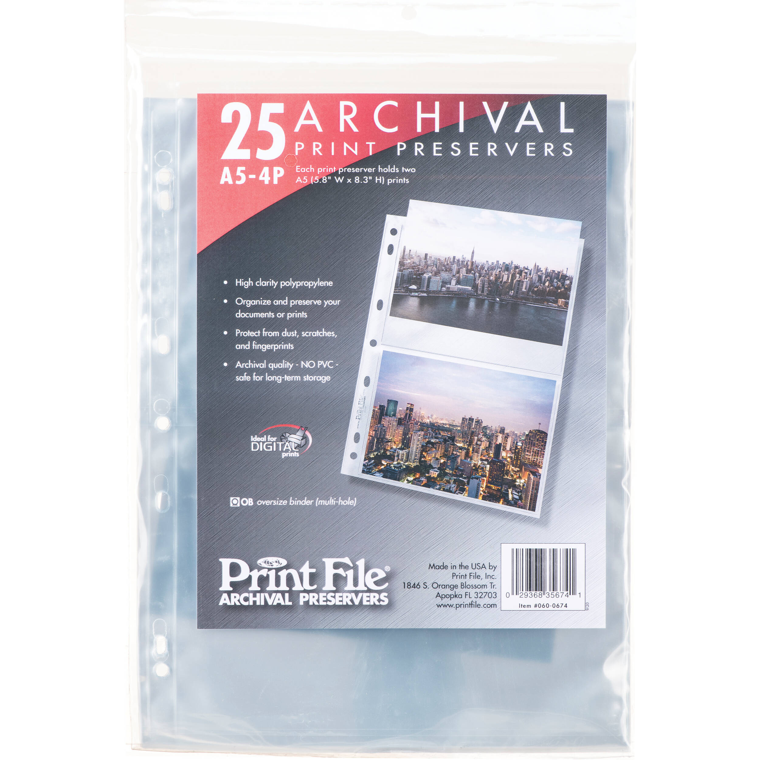 Print File A5-4P Photo Pages (25-Pack)