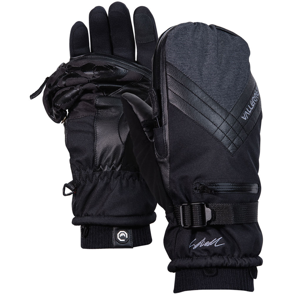 Vallerret Skadi Zipper Mitt PSP (Large, Black)