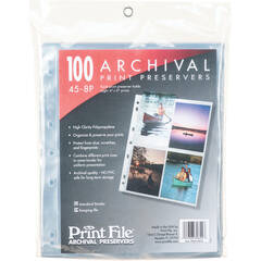 Print File 45-8P Archival Storage Page for 4x5
