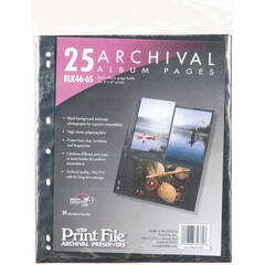 Print File Premium Series-S Archival Storage Page for Prints - 4x6