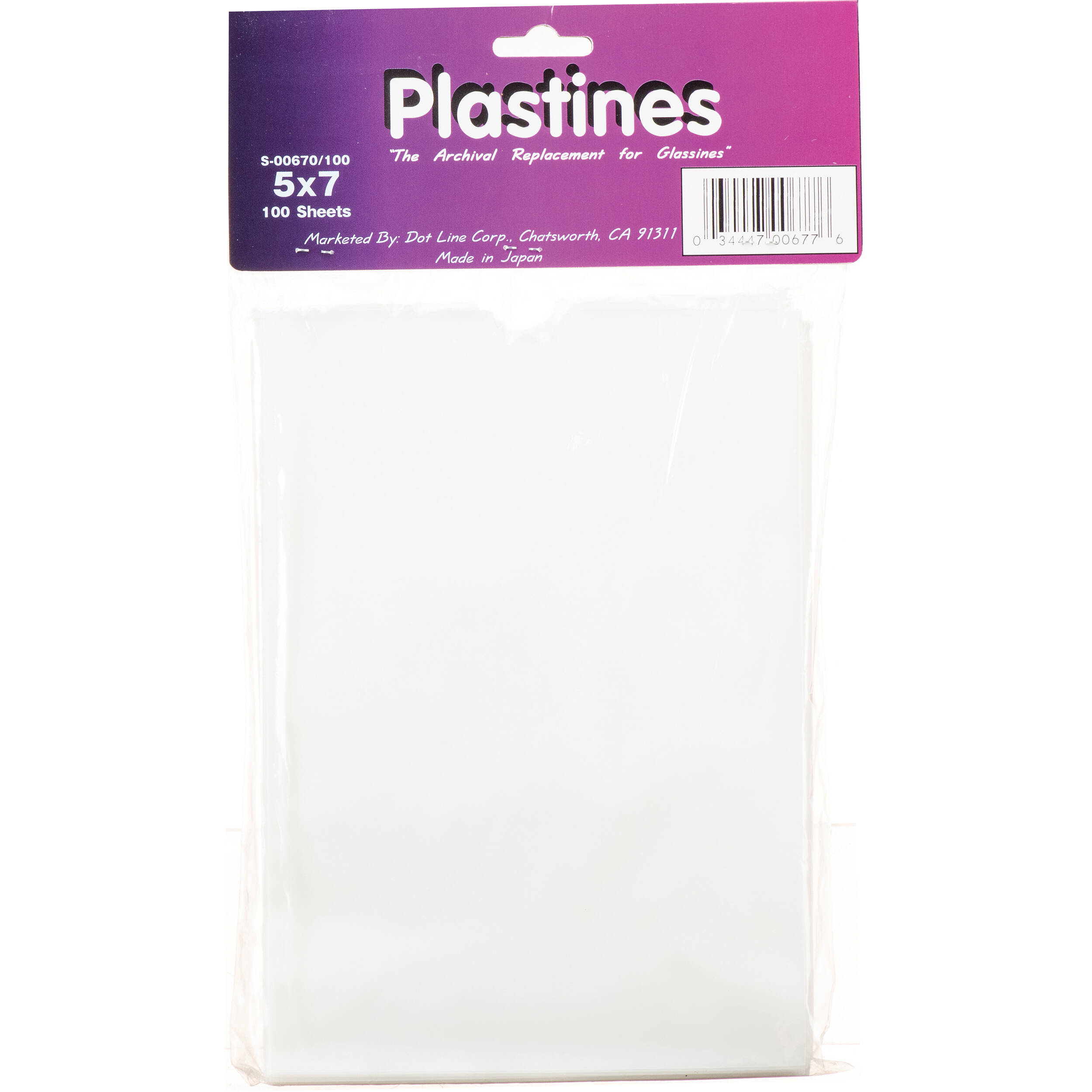 Dot Line S-00670/100 Plastines Envelopes (5x7, 100 Envelopes)
