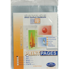 Savage Film-Vue Print Page - Holds Two 8 x 12