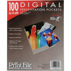 Print File Polypropylene Presentation Pocket (8 x 10