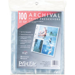 Print File 35-10P Archival Storage Page (3.5 x 5