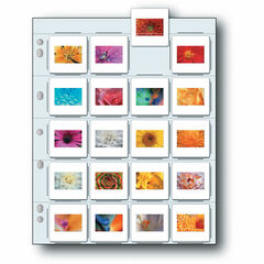 Print File Unprinted Storage Page for Twenty 35mm Mounted Transparencies (500-Pack)