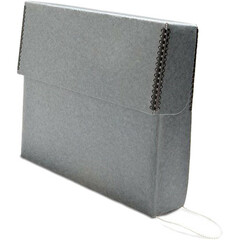 Print File GDBS Letter Size Flip-Top Slim Document Box (Gray)
