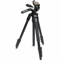Slik Pro AL-324DX Tripod with SH-705E 3-Way Pan Head (Matte Black)