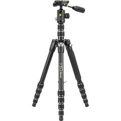 Vanguard VEO 3T 265HABP Aluminum 4-in-1 Travel Tripod with VEO 2 BP-120T Ball/Pan Head and Bluetooth Remote