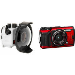 Ikelite Underwater Housing with Dome Port and Olympus Tough TG-6 Camera Kit