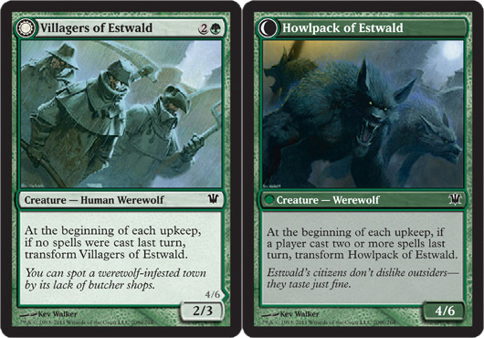 Villagers of Estwald // Howlpack of Estwald - Foil