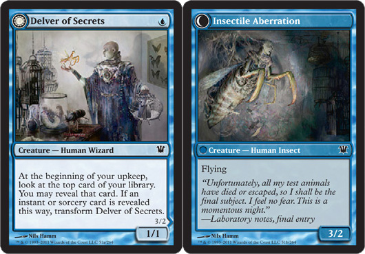 Delver of Secrets // Insectile Aberration - Foil