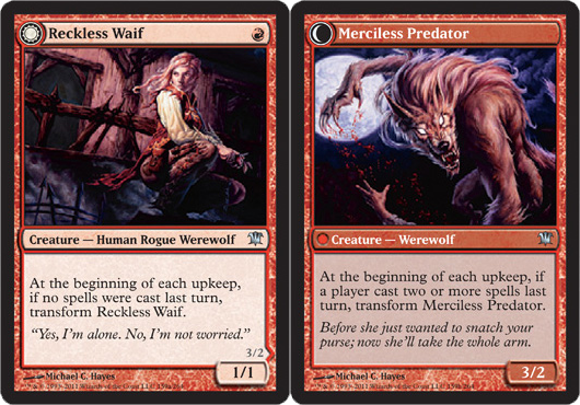 Reckless Waif // Merciless Predator - Foil