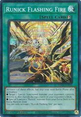 Runick Flashing Fire - TAMA-EN030 - Super Rare - 1st Edition