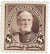 #257 – 1895 8c Sherman, unwatermarked