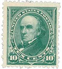 #258 – 1894 10c Webster, unwatermarked