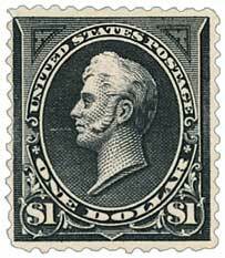 #261 – 1894 $1 Perry, unwatermarked, type I