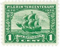 #548 – 1920 1c Pilgrim Tercentenary: The Mayflower