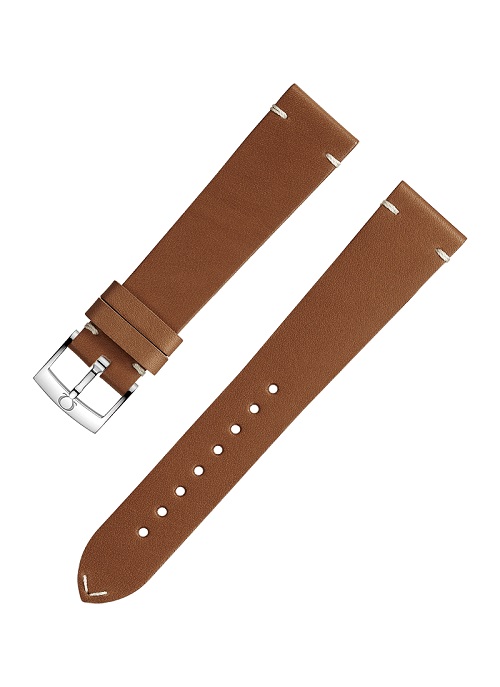 Omega - Golden Brown Leather Strap 19mm - 032CUZ006676