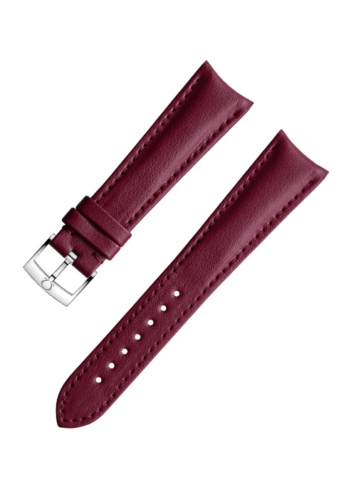 Omega - Burgundy Vegan Strap 20mm - 032Z017137