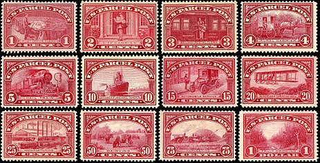 U.S. Parcel Post stamps of 1912–13
