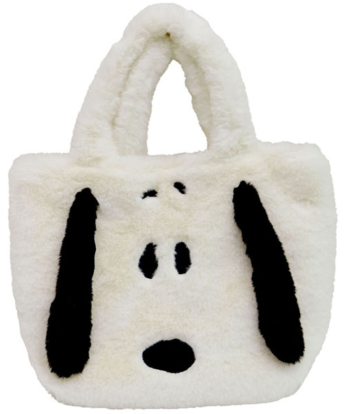 PEANUTS SN Retro Fur Mini Tote Bag BK
