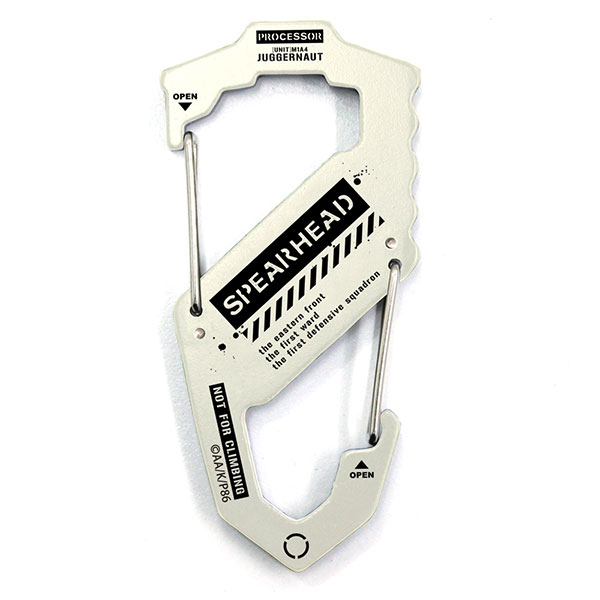 86 -Eighty Six- Spearhead Squad Carabiner S Shaped /WHITE