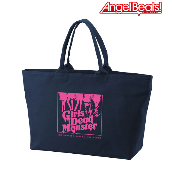 Angel Beats! Girls Dead Monster BIG Zipper Tote Bag